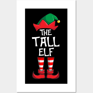 Tall Elf Matching Family Christmas Posters and Art